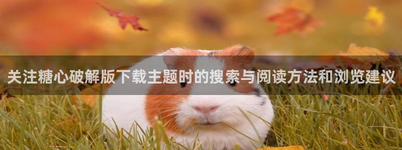 糖心vlog入口：关注糖心破解版下载主题时的搜索与阅读方法和浏览建议